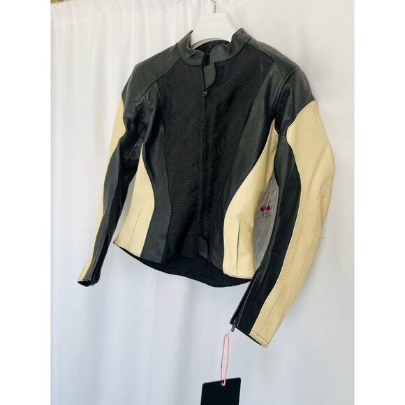 Women's Black and Cream Jacket - Picture 1 of 11